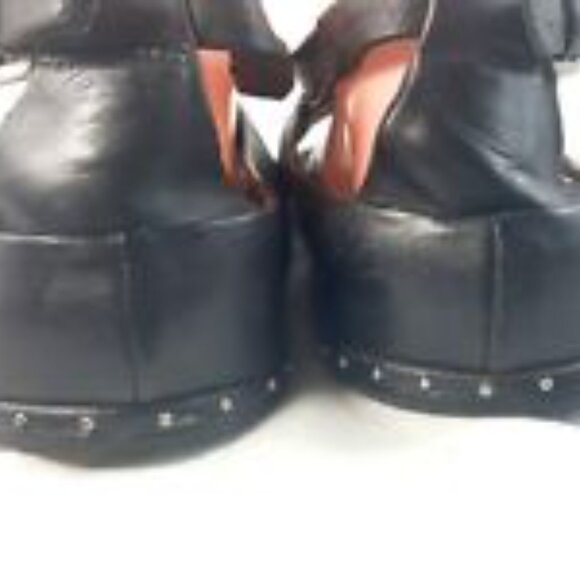 L.A.M.B Black Studded Leather Strappy Sandals Rare Goth Sandals Women's Size 8.5 - Picture 7 of 8